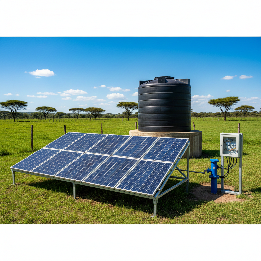 Solar pump sizing and system design for your borehole